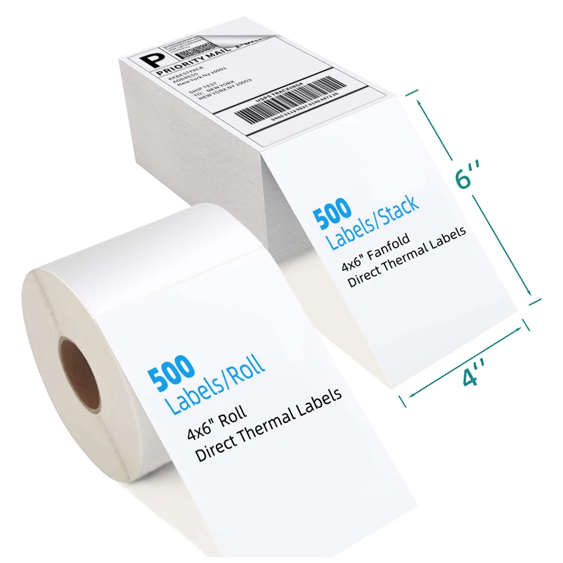

Thermal Label Paper Width 20-100MM Shipping Sticker Labelpaper Supermarket Waterproof Anti-Oil Tear-Resistant Price Tag