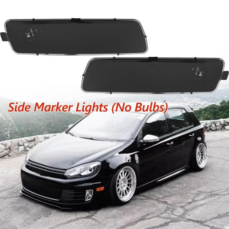 Передние боковые габаритные огни лампы без ламп для Volkswagen VW Golf Mk6 GTI 2009-2013 красный белый и черный многоцветный 16x5x4 см