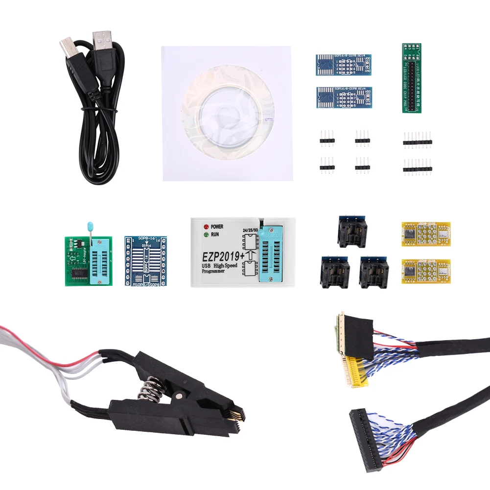 Высокоскоростной USB программатор EZP2019 SPI новейшая версия Поддержка 24 25 93 EEPROM флеш
