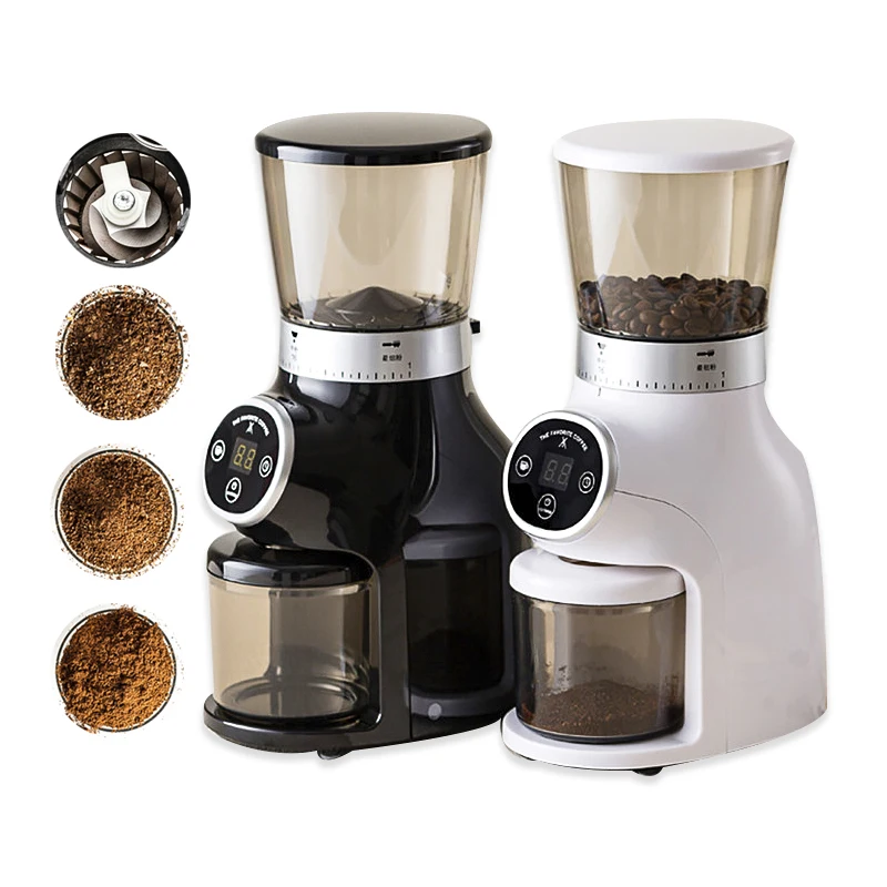 

Coffee Bean Grinder Electric Small Coffee Bean Grinder Household Stainless Steel Timing and Quantitative Spice Grinder