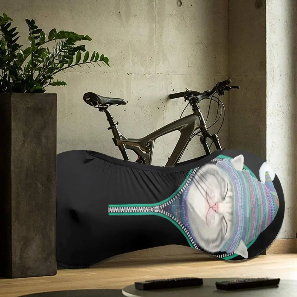 

Cat In The Zip outdoor Bike Unique MTB waterproof Bicycle dust cover Custom Rashguard biking motocross downhill BMX father gift