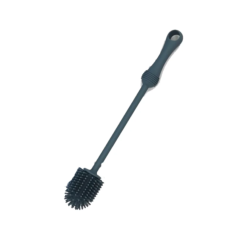 Cepillo de silicona multifuncional para biber&oacute;n, limpieza con mango largo, rotativo, fregado de mango largo, limpiador de biberones de leche-3
