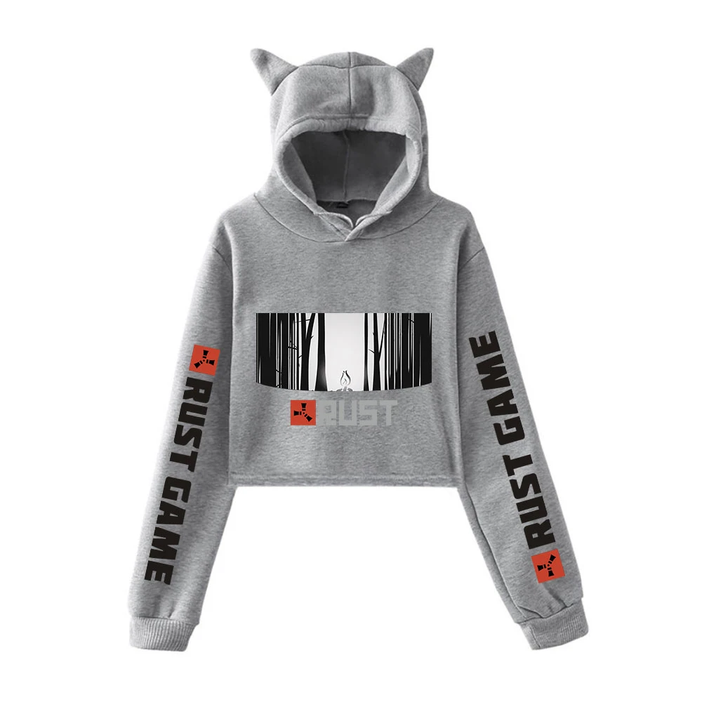 

WAWNI Rust Game Cat Ear Hoodie Woman Fashion Print Cotton Hooded Sweatshirt Streetwear Accessories Leisure Hoody New Cute Tops
