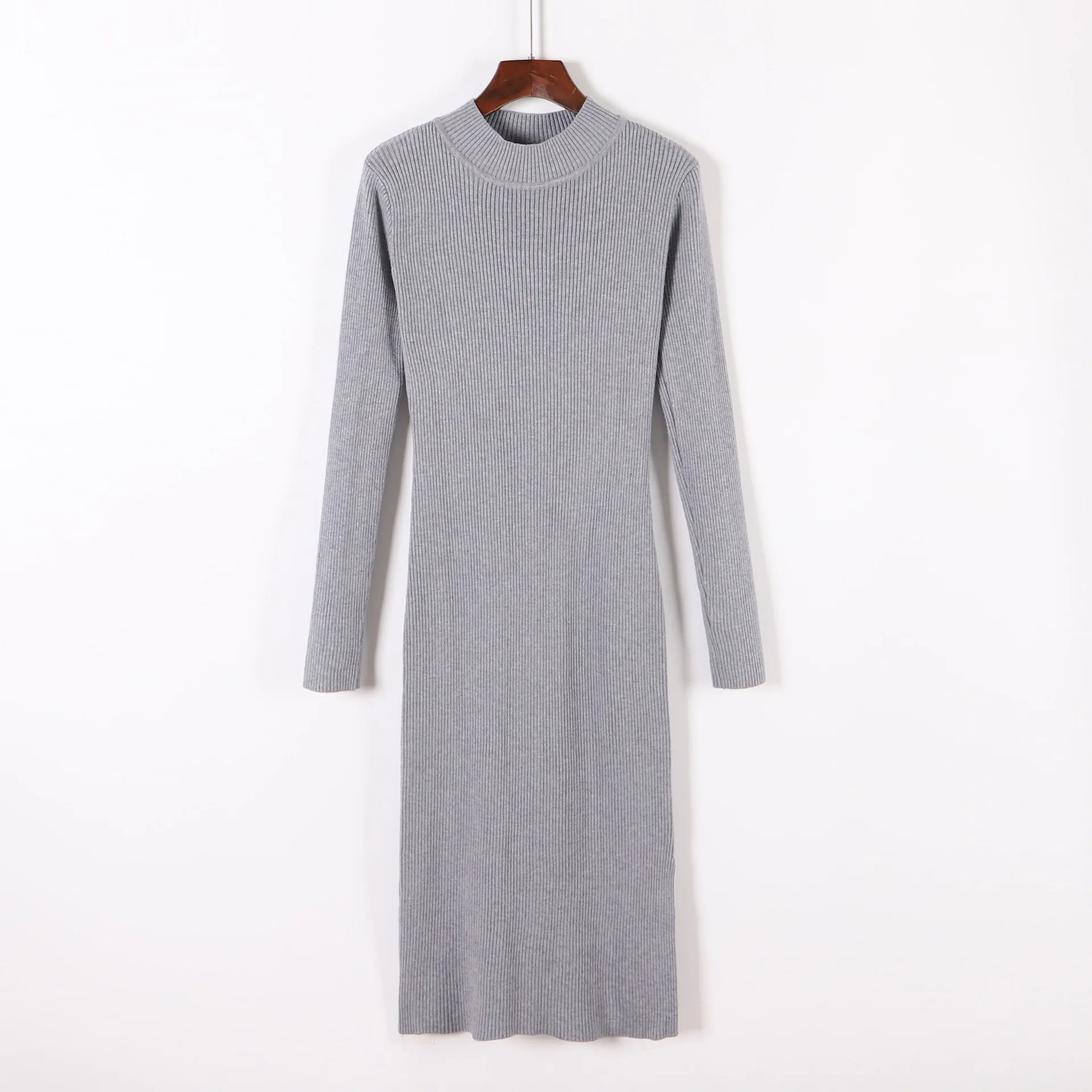 HLBCBG женский длинный пуловер свитер осень зима плотный теплый модный тонкий