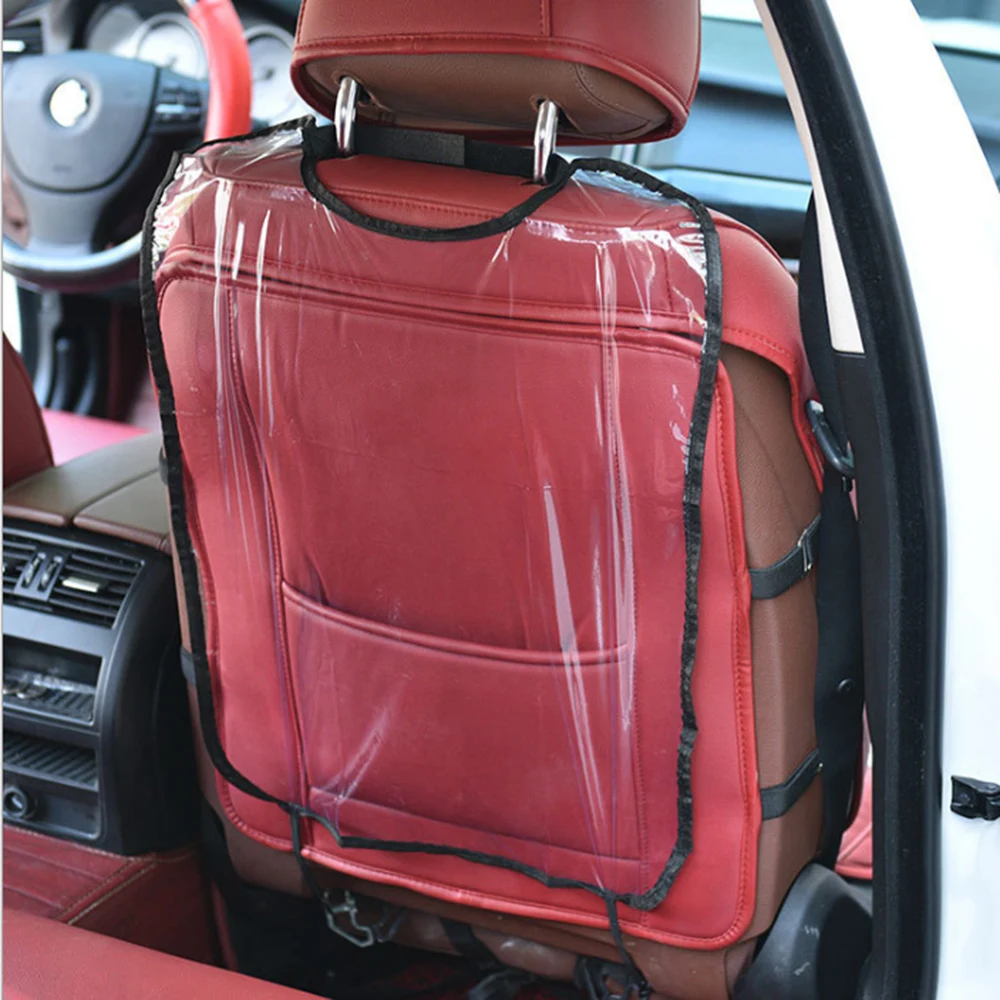 Защитный чехол на спинку сиденья автомобиля защитный для детей прозрачный