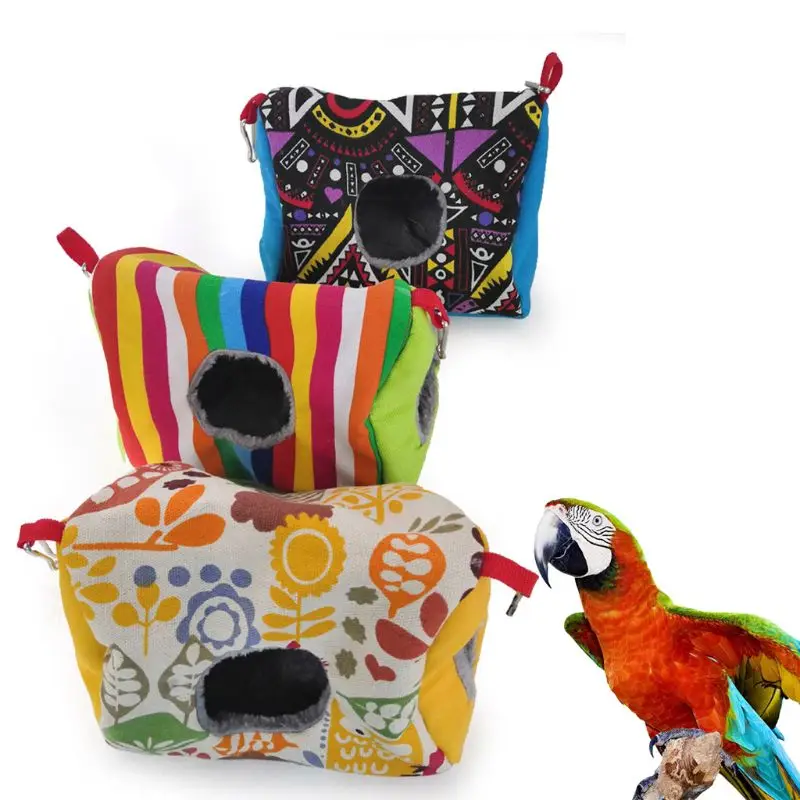 Птичье гнездо уютная хижина попугай среда обитания пещера висящий гамак двойное