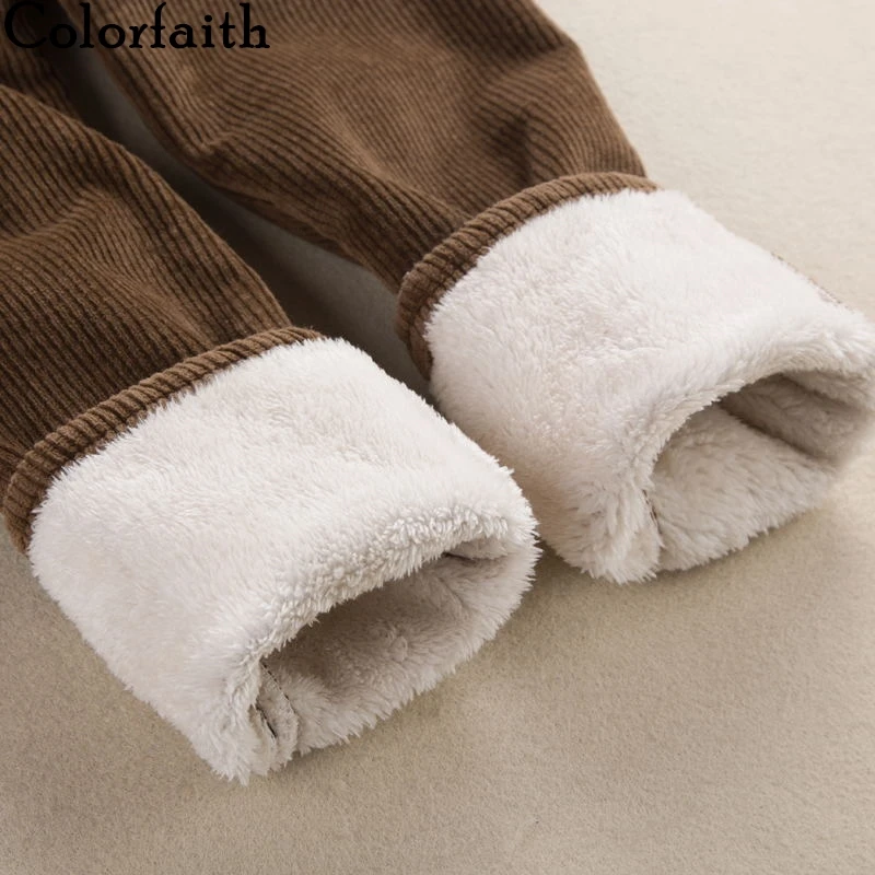 Colorfaith 2020 весенне зимние женские штаны эластичные в стиле ампир повседневные
