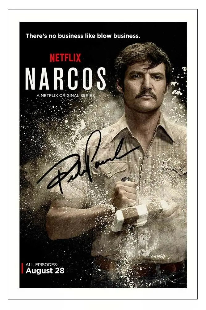 

NARCOS PEDRO PASCAL Signed Art Silk Poster Print 24x36inch