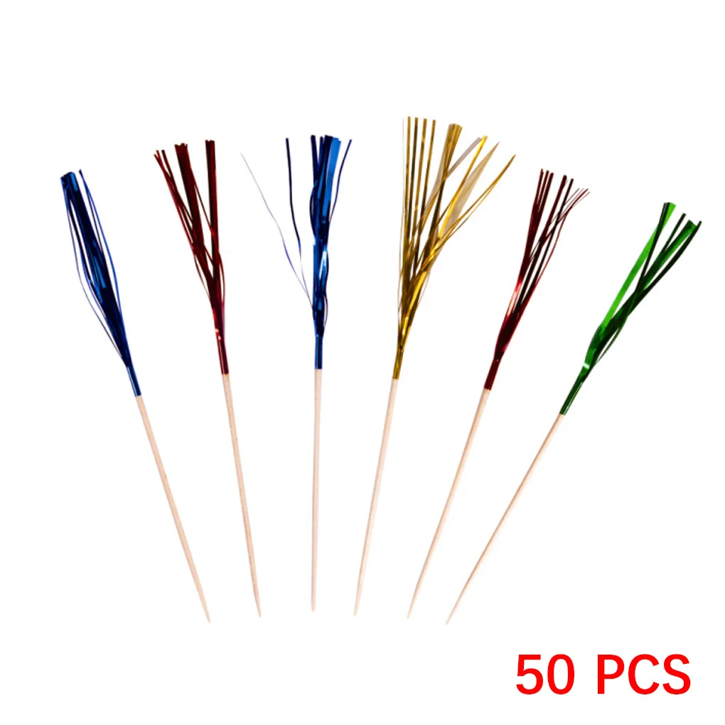 50 шт. Мини Фруктовый коктейльный фейерверк пикапы палочки Свадебная вечеринка