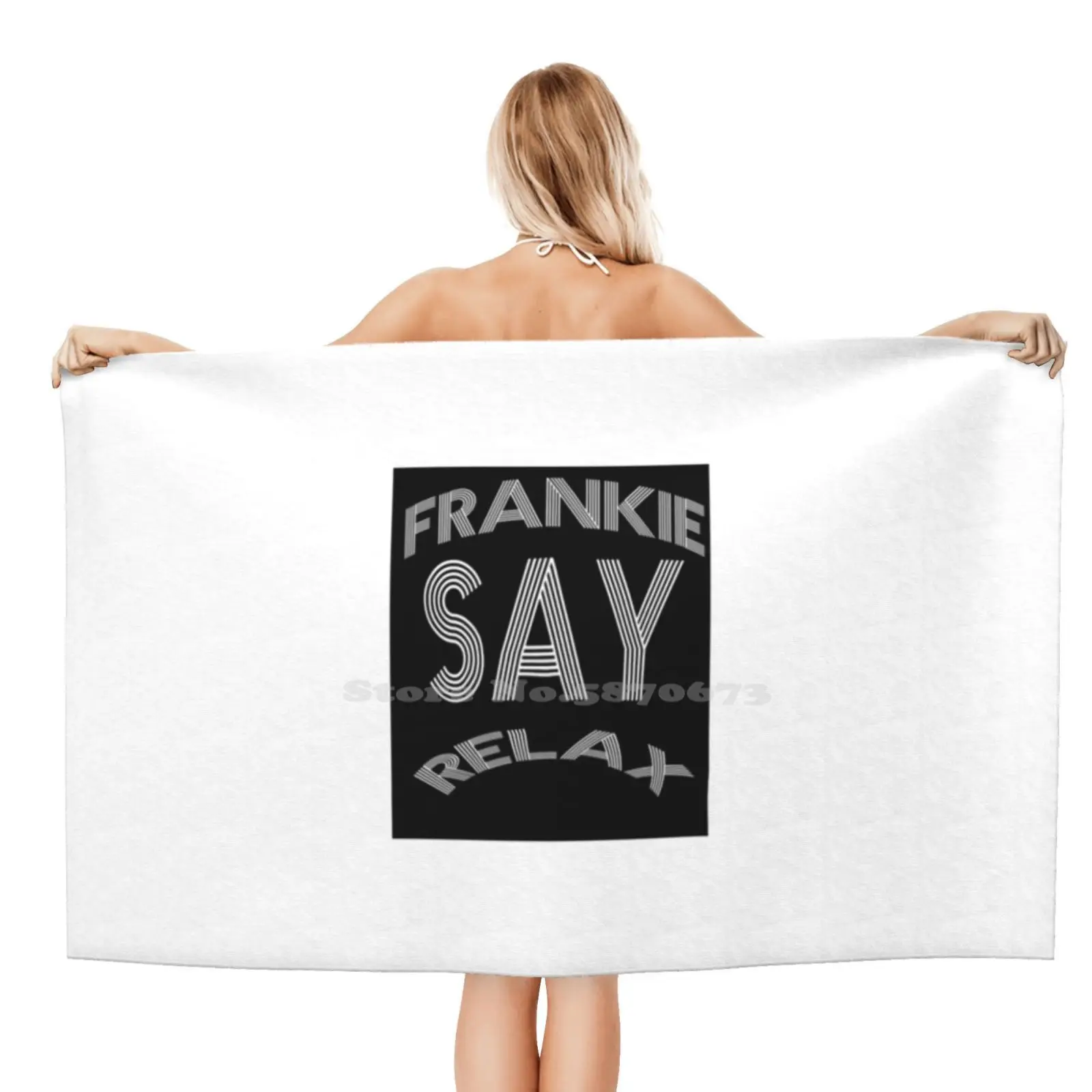 Расслабляющее Большое банное полотенце Frankie Say пляжное солнцезащитное одеяло для