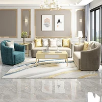 italian light luxury fabric sofa italian blue flannel furniture new