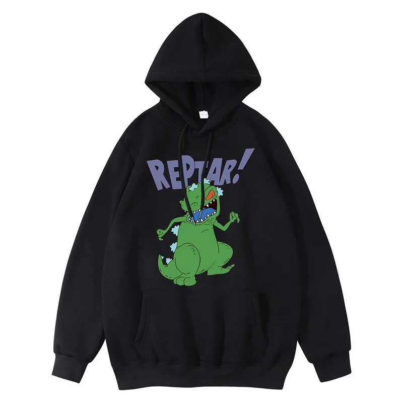 Толстовка в стиле хип-хоп с капюшоном уличная одежда пуловер принтом REPTAR