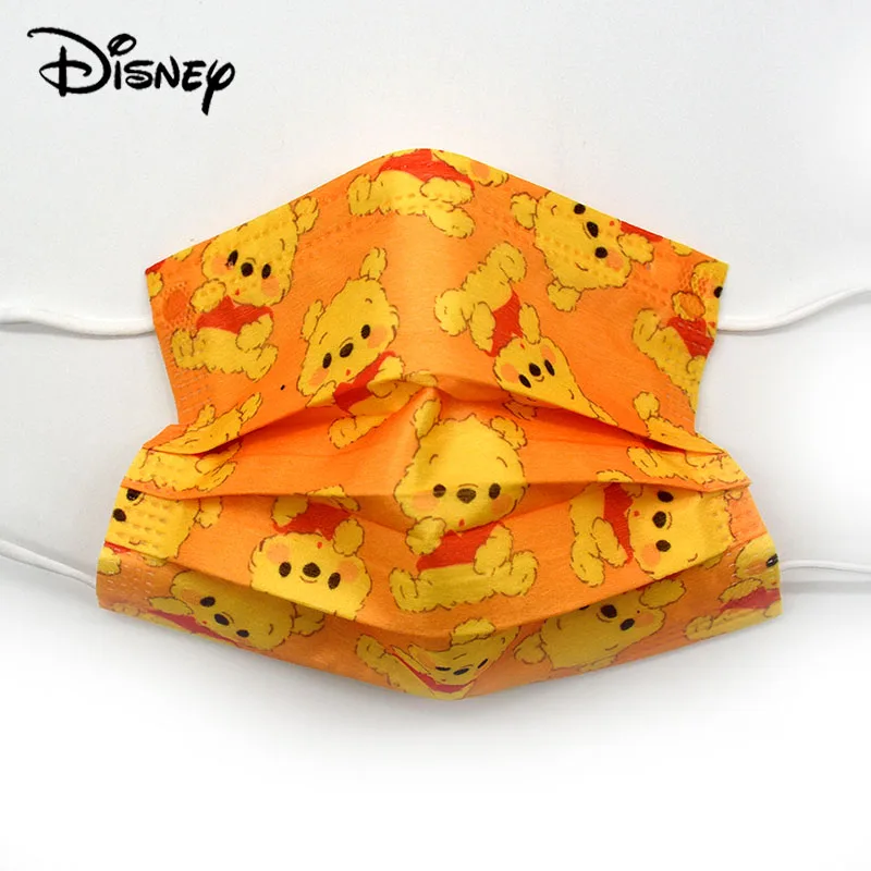 

10/30/50PCS Disney Cute Bear Pattern Printing Children Adult Disposable Mask Dustproof Sunscreen Face Mouth Mask Unisex Masque
