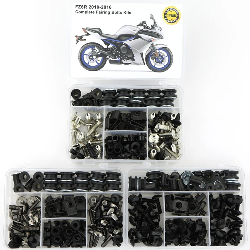 

Fit For Yamaha FZ6R 2010 2011 2012 2013 2014 2015 2016 Motorcycle Complete Fairing Bolts Kit Speed Nut Side Cover Bolts Steel