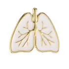 ZRM ювелирных изделий Модный очароватеьлный с анатомическими брошь в виде сердца из золота и белой эмалью в виде анатомии Броши с сердечком и брошки, эмаль, контактный медицинский подарки