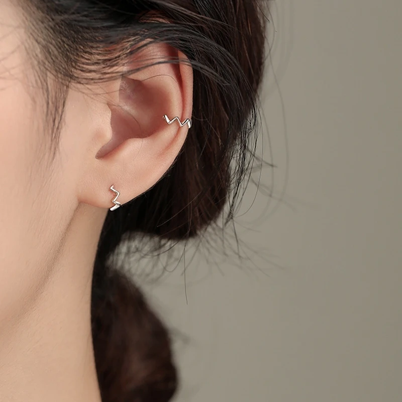 

Серьги-клипсы женские из серебра 925 пробы, без проколов