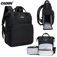 CADeN DSLR Camera Backpacks Large Shockproof Bag for Nikon Cannon Sony Camera Lens Tripod Outdoor Travel Photography Camera Case