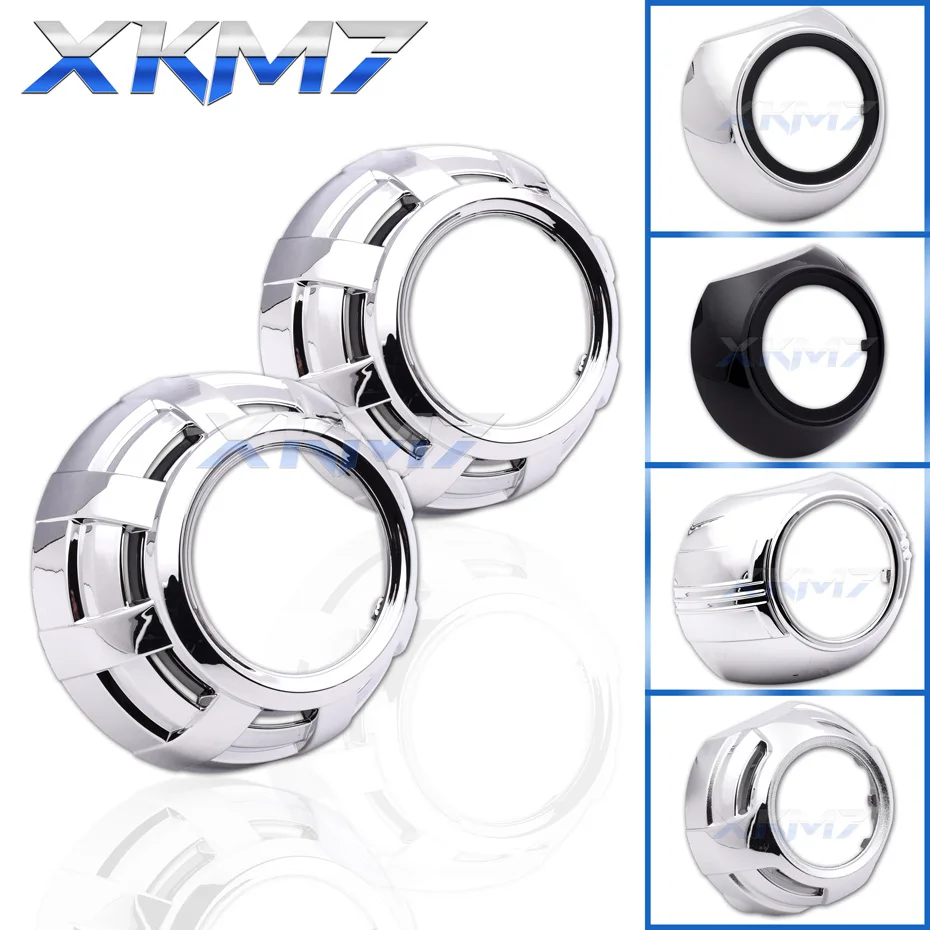 

Bixenon Projector Cover Headlight Lenses Shrouds For 3.0 inch Hella 3R G5/Koito Q5/WST Lens Bezels Cars Accessories Tuning DIY