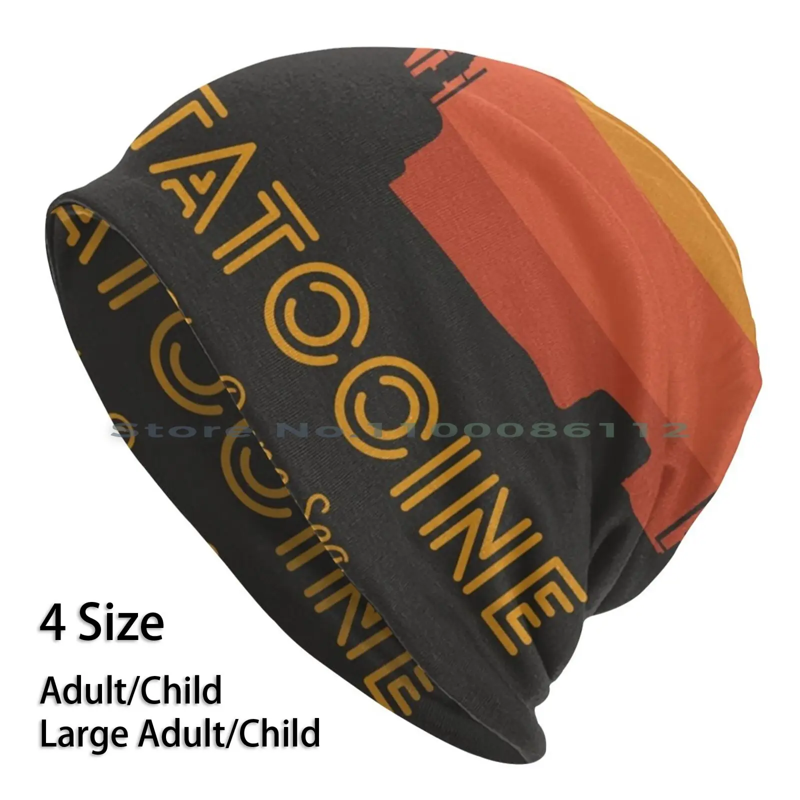 

The Dunes Beanies Knit Hat Tatooine The First Order Movies Popular Pop Art Nerdy Geeky Vader Galaxy Republic Rebel Battle Hoth