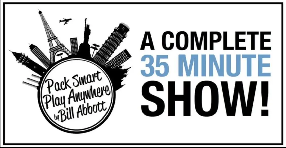 

Bill Abbott - Pack Smart Play Anywhere (Props are not included MAGIC TRICKS