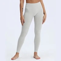 nepoagym acting basic high waisted women sport seamless leggings slick soft marl color yoga pants training tights gym fitness