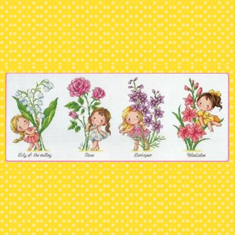 Набор для вышивки крестиком G144 Stich, наборы для рукоделия, хлопковая нить, новый дизайн, вышивка, вышивка крестиком