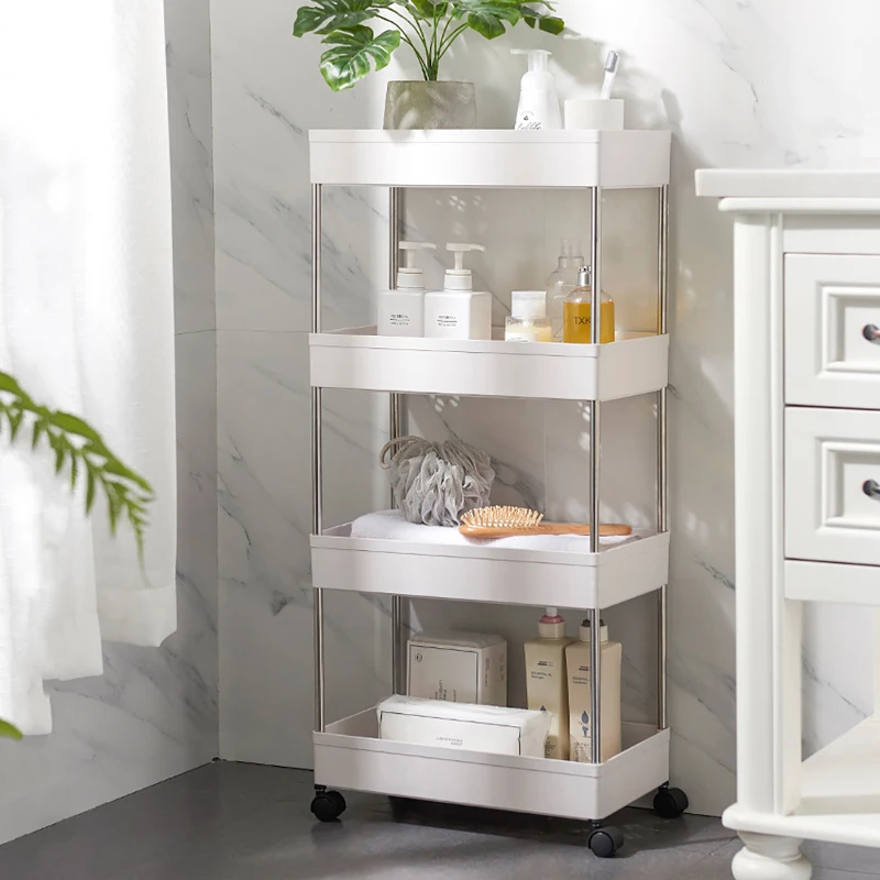 4 слоя узкие шкаф многофункциональный Фур отдельно стоящая полка для Кухня