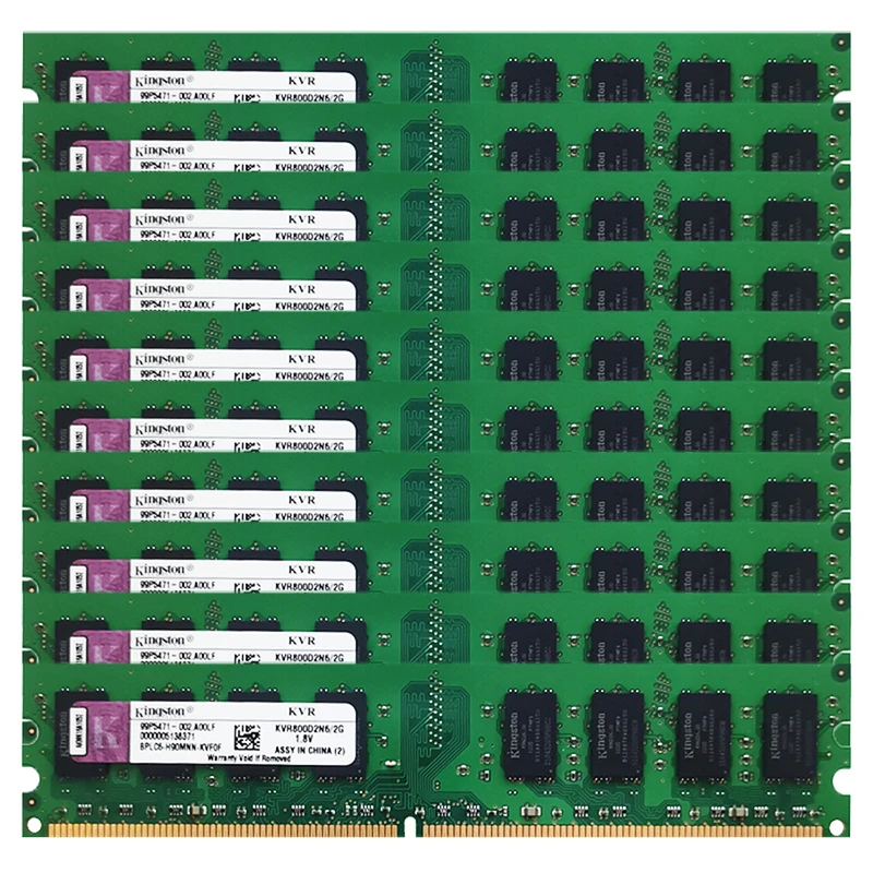 

2GB 10pcs/50pcs DDR2 Desktop Memory 800MHz 667 MHz PC2 6400U 5300 240Pins 1.8V Non ECC Unbuffered (Wholesale) UDIMM RAM