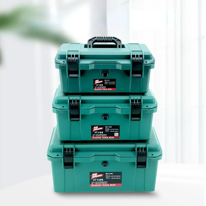 

Большой многофункциональный ящик для инструментов, пластиковый Твердый Чехол, профессиональный ящик для инструментов электрика, чехол для...