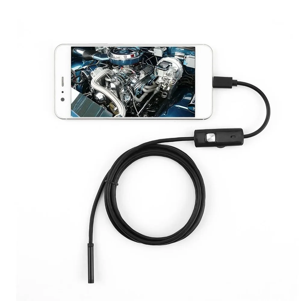 

Эндоскоп 3 в 1, миниатюрная Водонепроницаемая Камера-Эндоскоп для осмотра, зонд 8 мм, длиной 1 м, для телефона, планшета, ПК, ноутбука