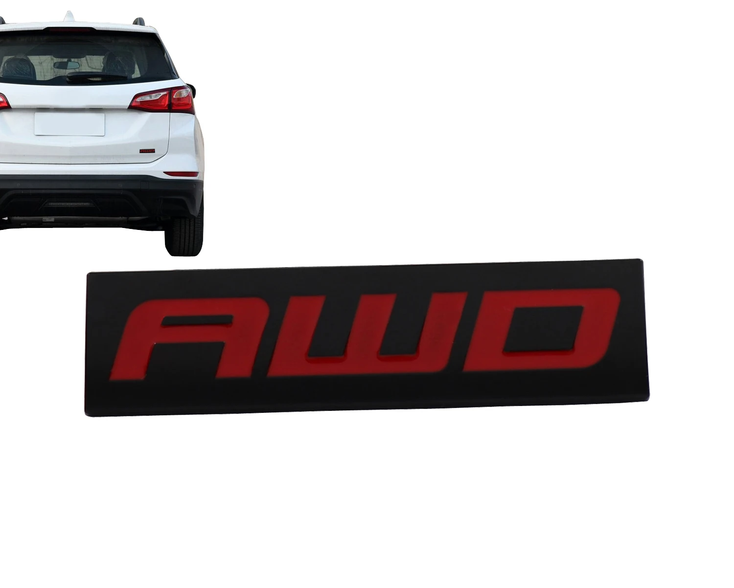 Черный красный AWD для авто SUV крыло крышка багажника эмблема наклейка значок