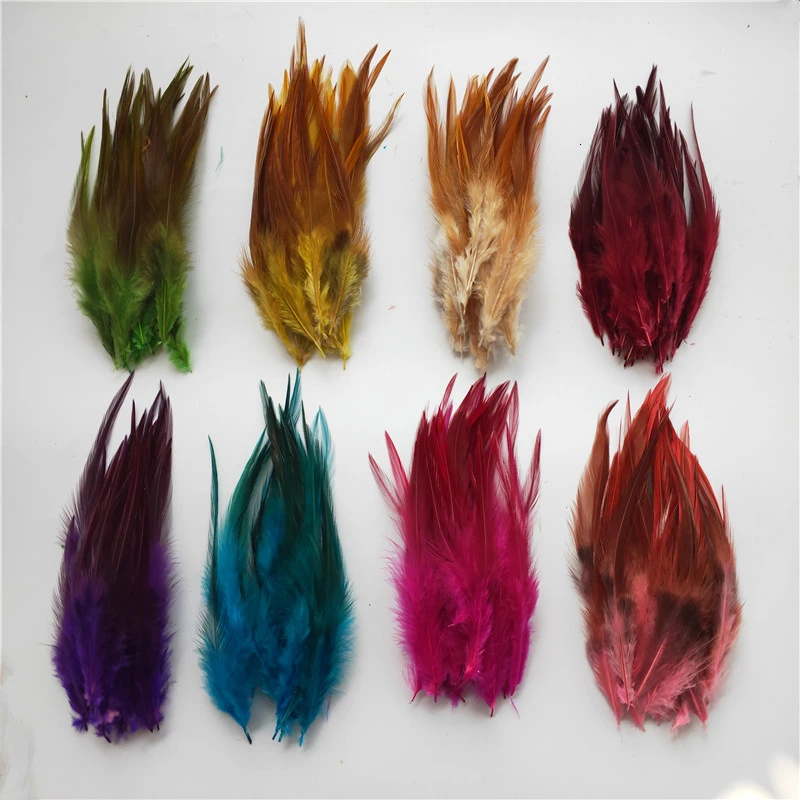 

Wholesale 100 Pcs/Lot Chicken Feathers For Crafts 10-15cm Jewelry Accessories Decoration Rooster Feather Plume