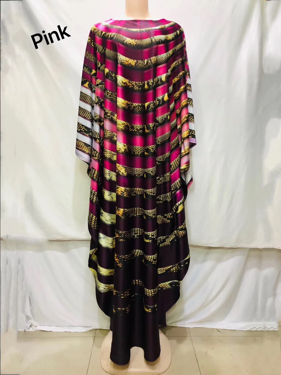 Dress Length:145cm Bust:158cm 2019 New Fashion dresses Bazin Print Dashiki Women Long Dress/gown Yomadou Color Pattern oversized |