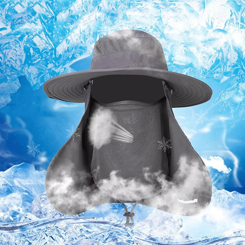 

Sun Hat for Men UV Protection UPF 50+ Wide Brim Summer Sun Hat Cap Fisherman Hat K2