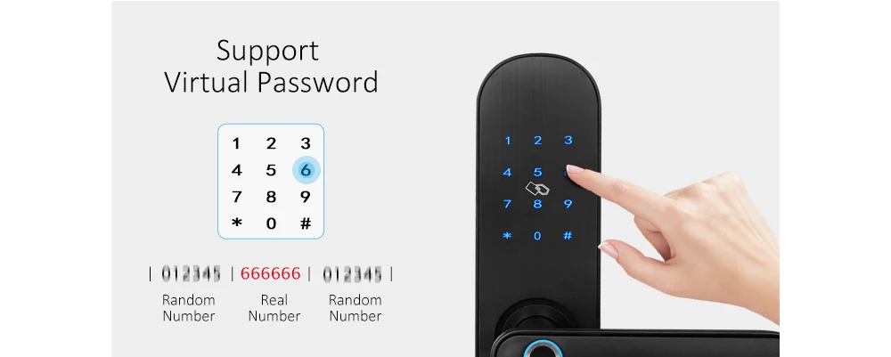 Отпечаток пальца дверной замок с TTlock приложение без ключа Wifi умный замок отпечаток пальца пароль электронный дверной замок для домашней безопасности