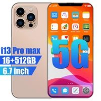 6 7 inch i13 pro max 5g4g lte new version cellphone face id 16gb ram 512gb rom phone 32mp48mp 6000mah blue global smartphones