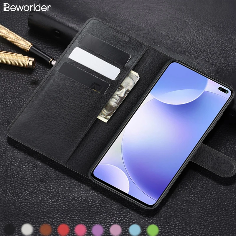 Для Xiaomi реого K20 K30 Pro Случаев Флипа карточки бумажник Слоты Stander личи шаблон PU