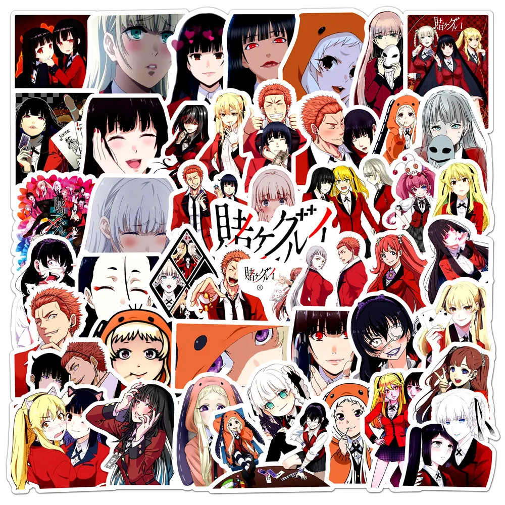 

10/30/50PCS Anime Gambling Abyss Sexy Character Graffiti Handbook Material Notebook Skateboard Decoration Sticker Toy Wholesale