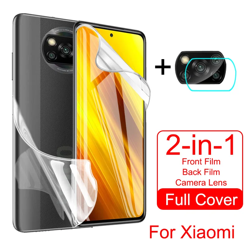 Гидрогелевая Защитная пленка для экрана Xiaomi Redmi Note 9 Pro Max 9A 9s 8T 7 8 K30 K20 MI 10 Ultra Lite Poco X3