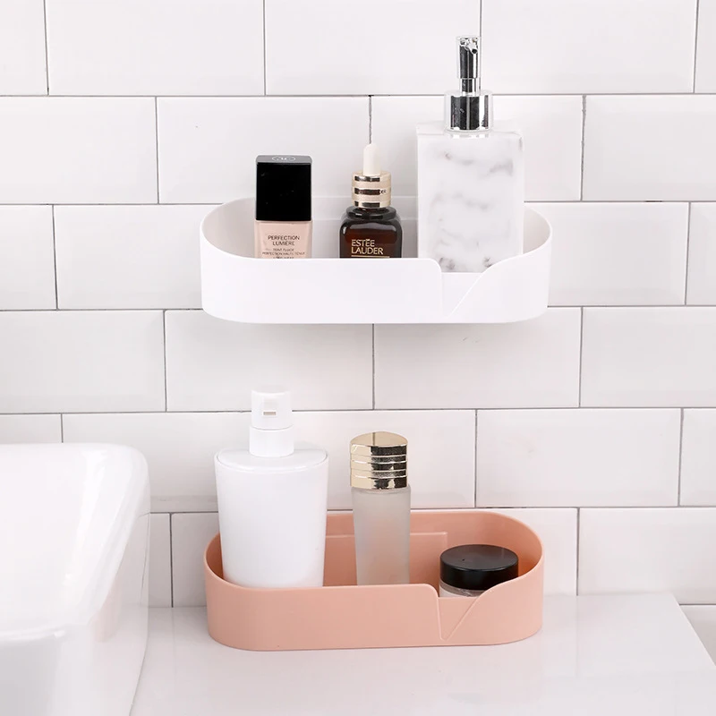 

Shelf Bathroom Tools Toilet Shelf Wall-mounted Plastic Finishing Rack Does Not Accumulate Water For Household Use