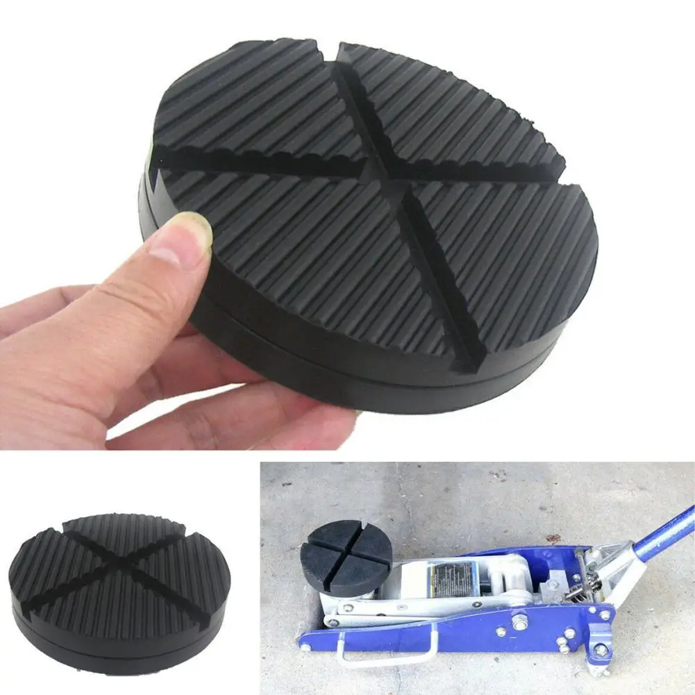 

Car Cross Slotted Frame Rail Floor Jack Disk Rubber Pad for Pinch Weld Side 2020