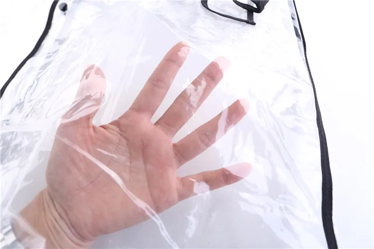 Fashion Transparent Raincoat Women Poncho Waterproof Long Hooded Sleeve Stylish Streetwear Europe America Plastic Jacket AY | Дом и сад