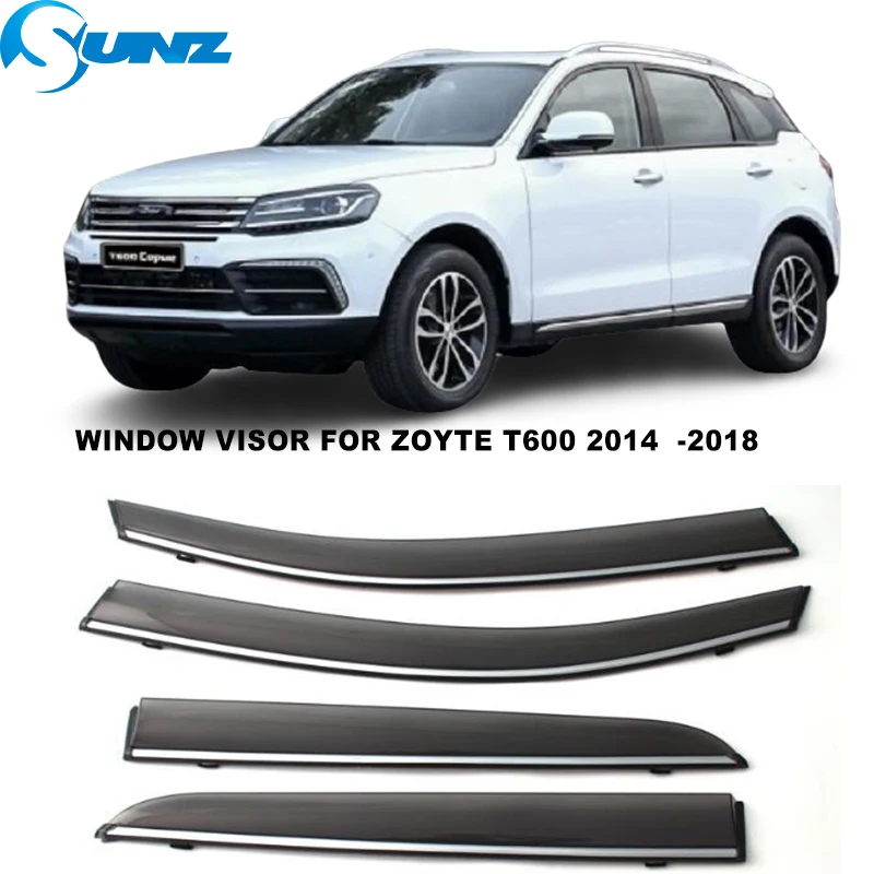 

Side Window Visor For Zoyte T600 2014 2015 2016 2017 2018 Sun Rain Deflectors Window Rain Guards SUNZ