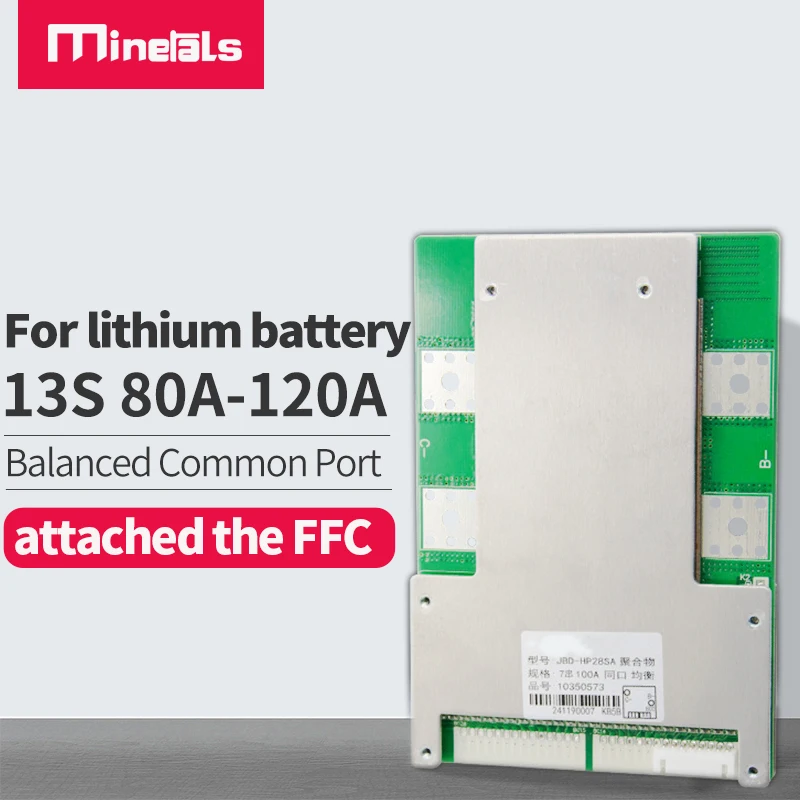 13s BMS PCM 100a 120A 48V 18650 баланса Lipo Li Ion электровелосипед велосипед литиевая батарея