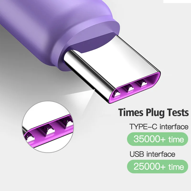 FONKEN зарядный кабель из жидкого силикона для Xiaomi Samsung USB Type C телефона Micro шнур