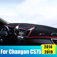 car dashboard avoid light pad instrument platform desk cover mats carpets for changan cs75 2014 2015 2016 2017 2018 2019