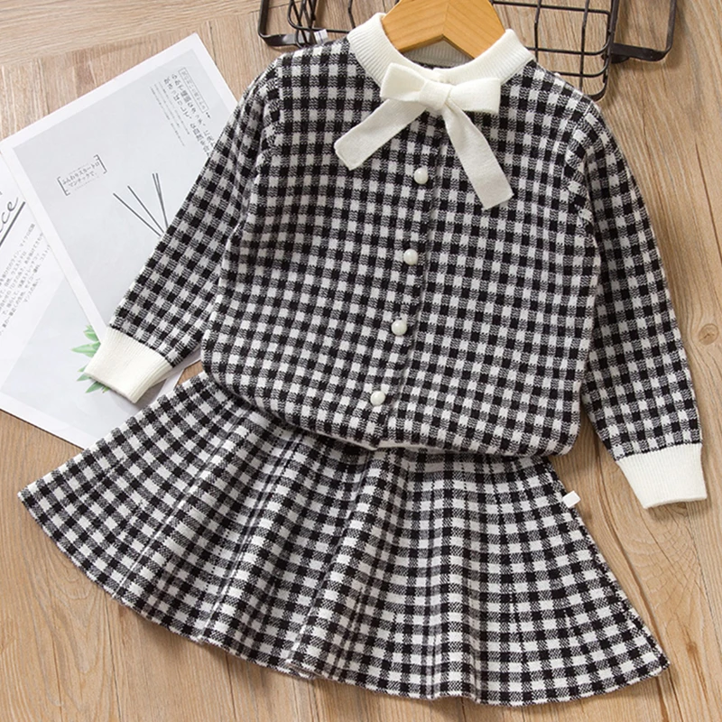 Платье для девочек Bear Leader новое зимнее платье принцессы милые клетчатые платья