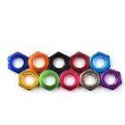 10 шт. DIN934 красочные m3 m4 m5 m6 шестигранные гайки из алюминиевого сплава для FPV RC многоцветные красные фиолетовые королевские золотые розовые