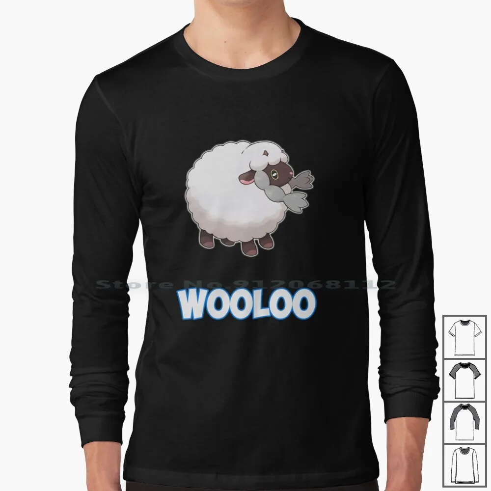 Wooloo футболка с длинным рукавом Sword Shield креативный трендовый винтажный крутой