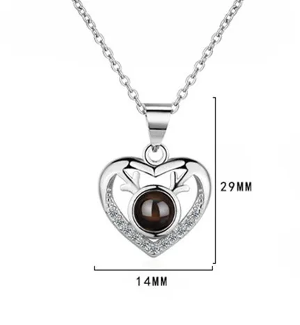 Трендовое Серебряное ожерелье 925 пробы с подвеской для женщин ювелирные изделия